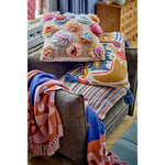 Bloomingville Coussin Somma en laine - multicolore
