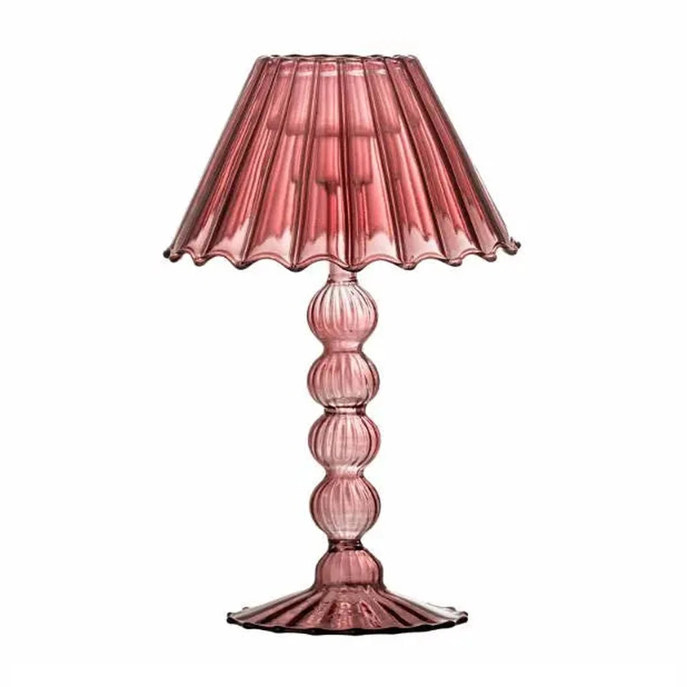 Bloomingville Cisco photophore en verre - rouge