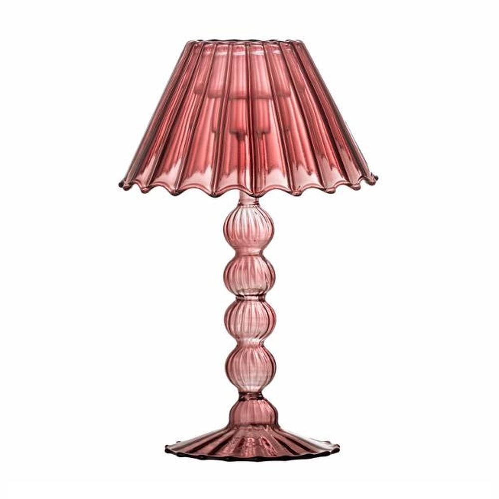 Bloomingville Cisco Bougeoir en verre - Rouge