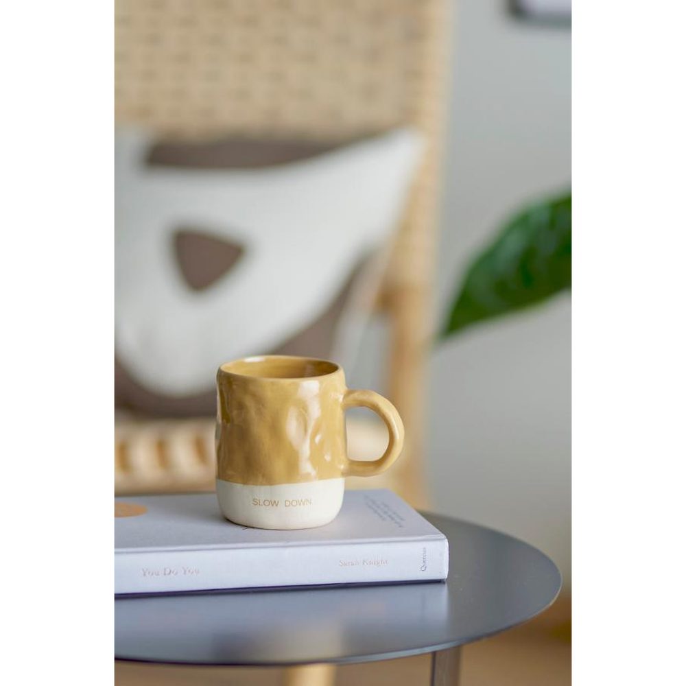 Bloomingville Neo mug en grès - jaune