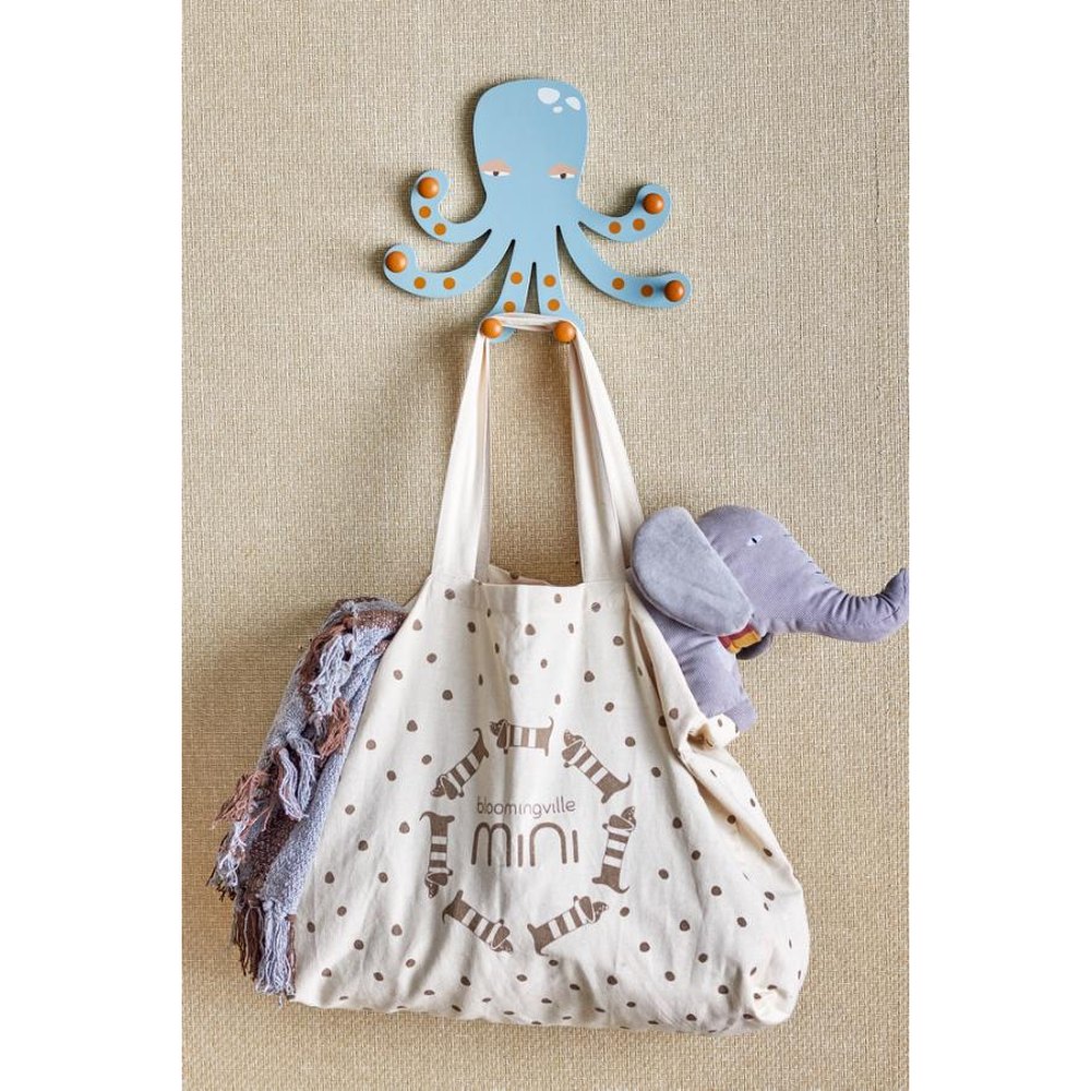 Patère Bloomingville MINI Oswall en MDF - Bleu