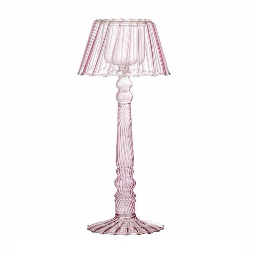 Bloomingville Cisco Photophore en verre - Rose