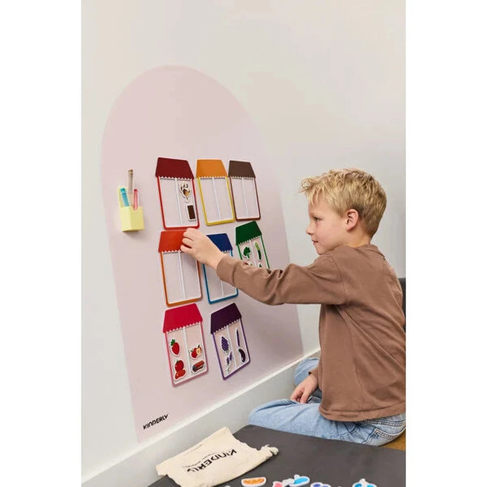Kinderly papier peint magnétique amovible rose