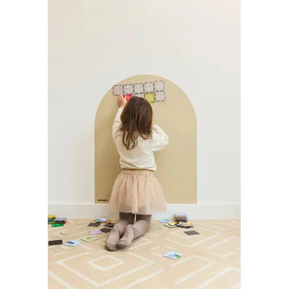 Kinderly Sticker mural magnétique amovible beige