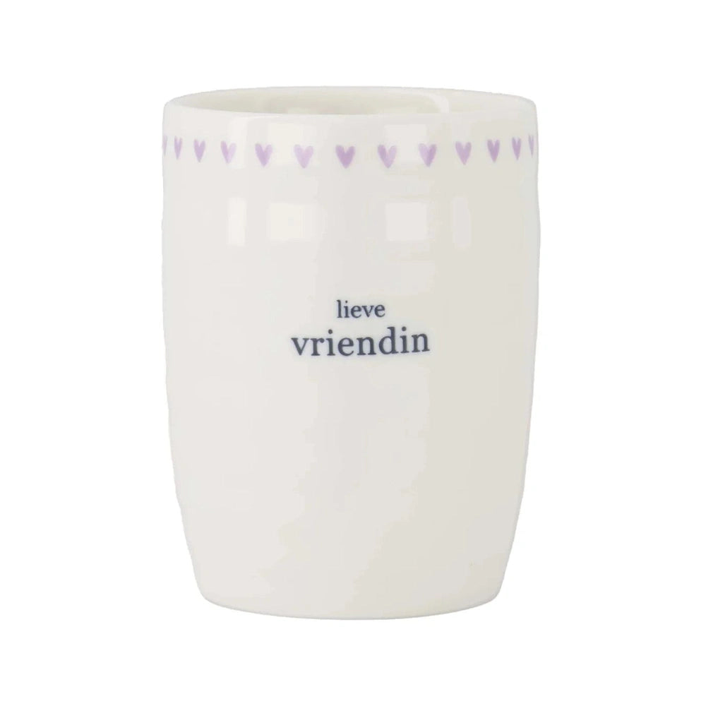 Zusss Koffiemok Lieve Vriendin - Wit