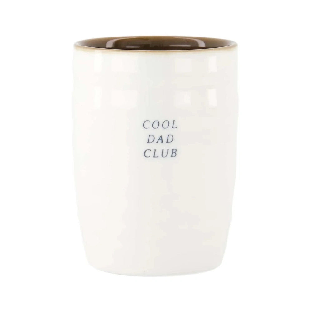 Zusss Mug à café Cool Dad Club - Blanc/Marron