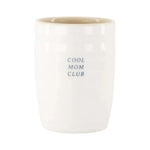 Zusss Koffiemok Cool Mom Club - Wit/Bruin