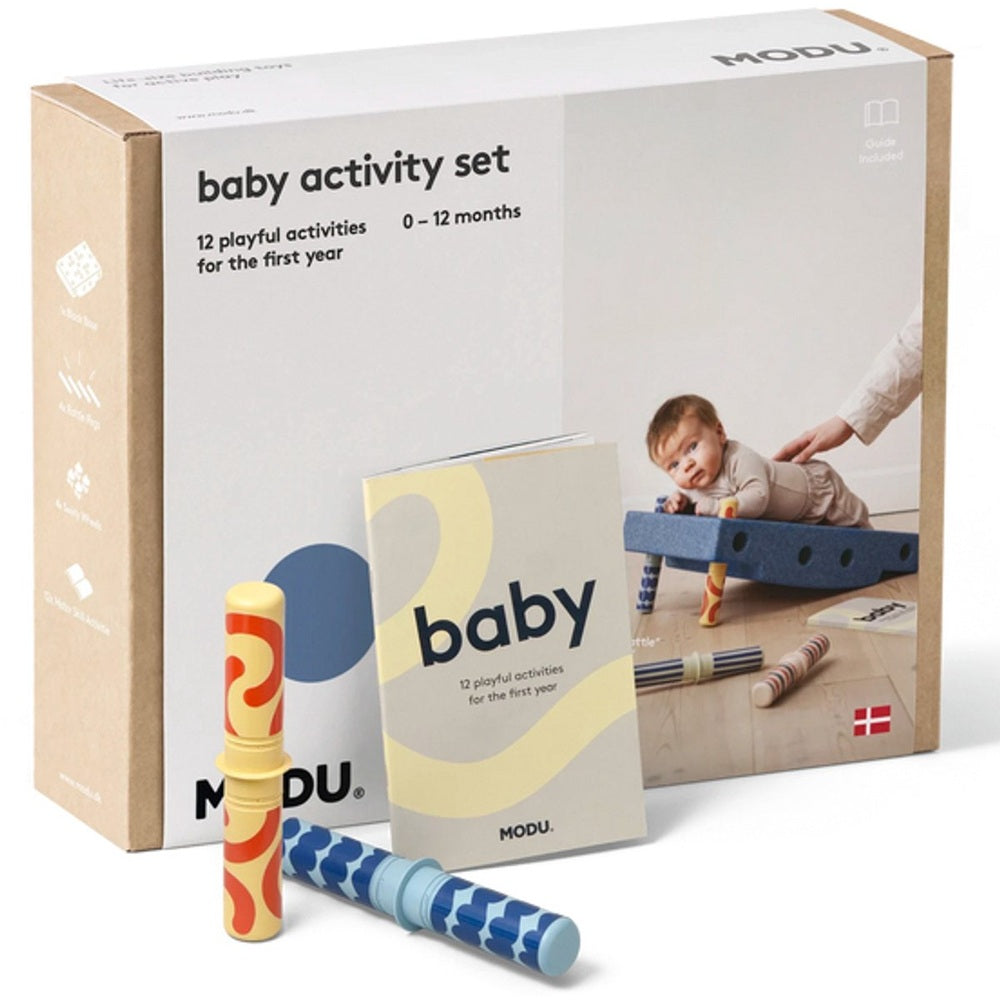 Set d’activités bébé Modu, bleu océan profond
