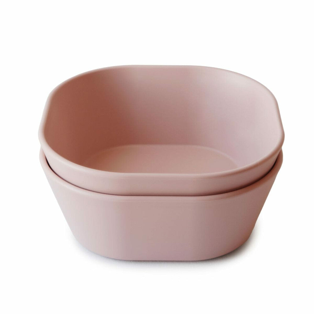 Set de bols carrés Blush Mushie