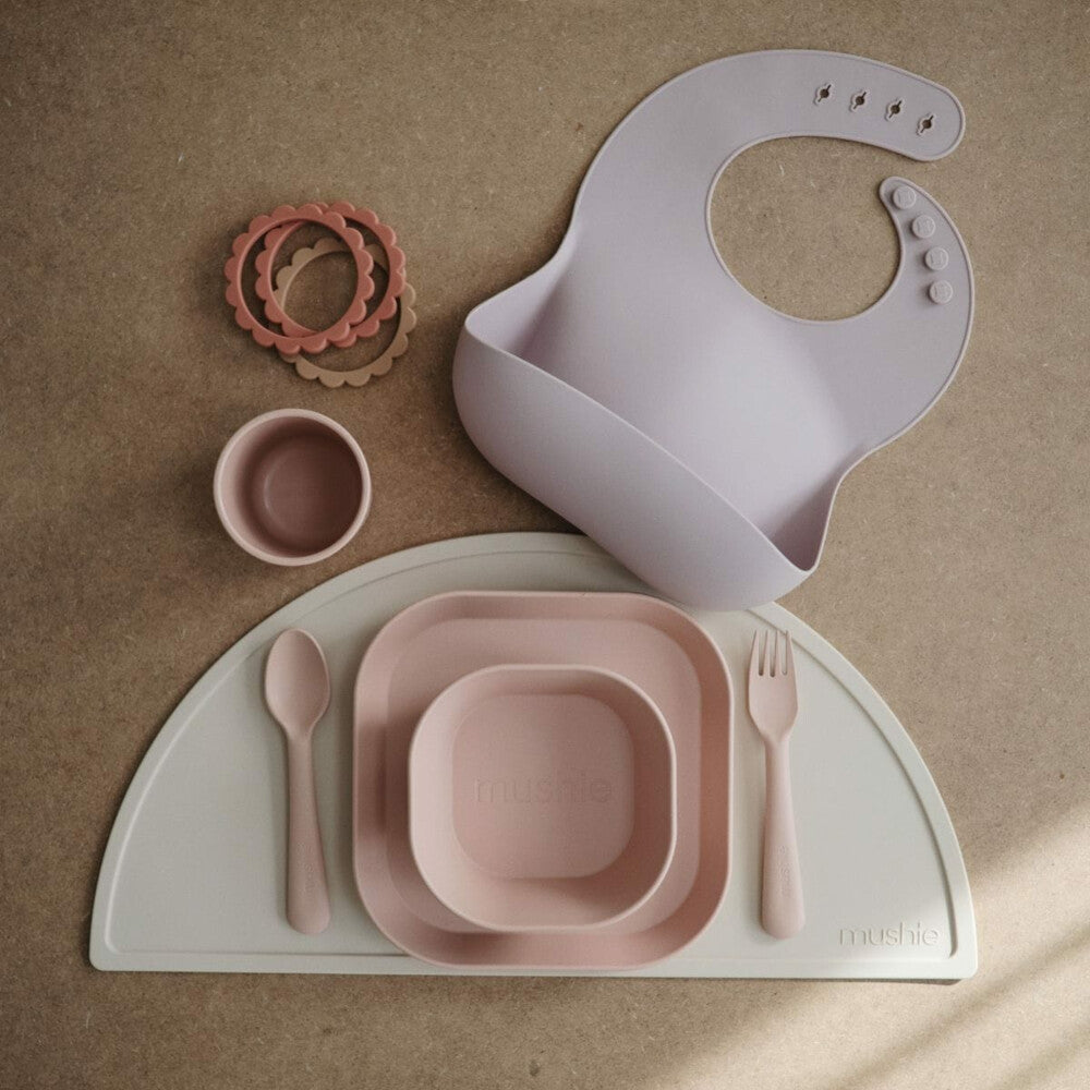 Mushie lot de bols carrés Blush