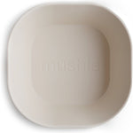 Mushie set de bols carrés ivoire