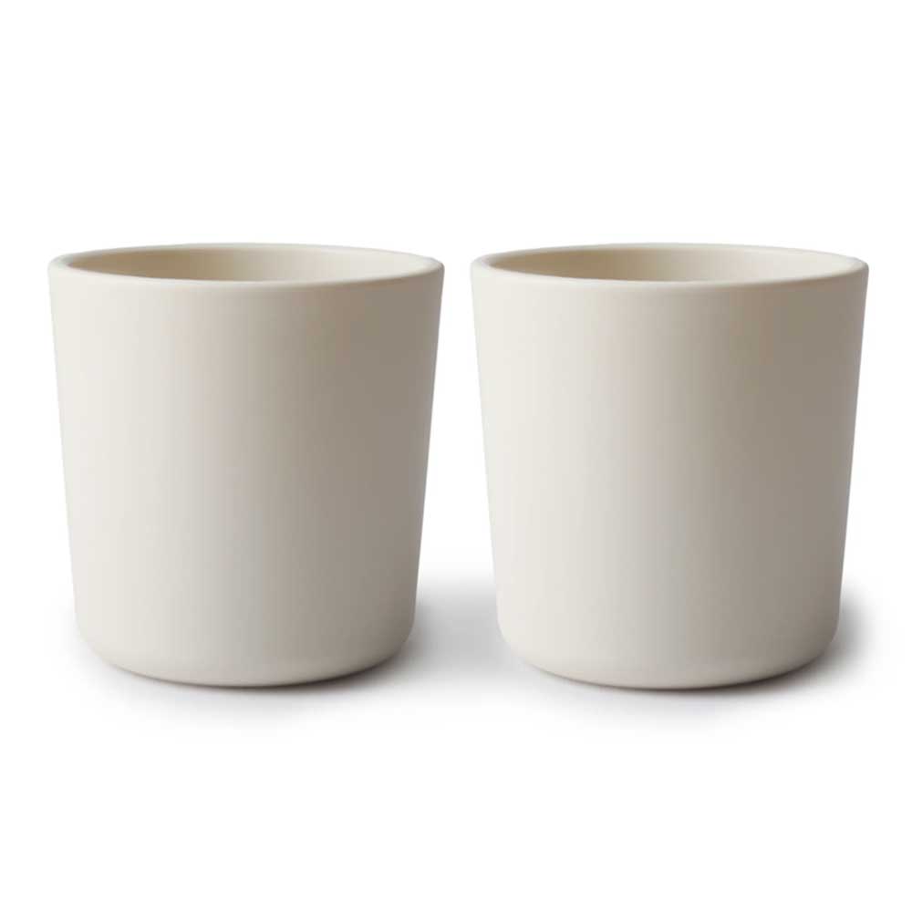 Tasse Mushie - lot de 2, ivoire