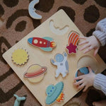 Mushie Houten Puzzel Space
