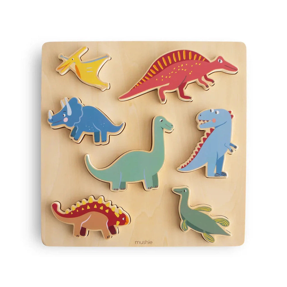 Puzzle en bois Dino Mushie