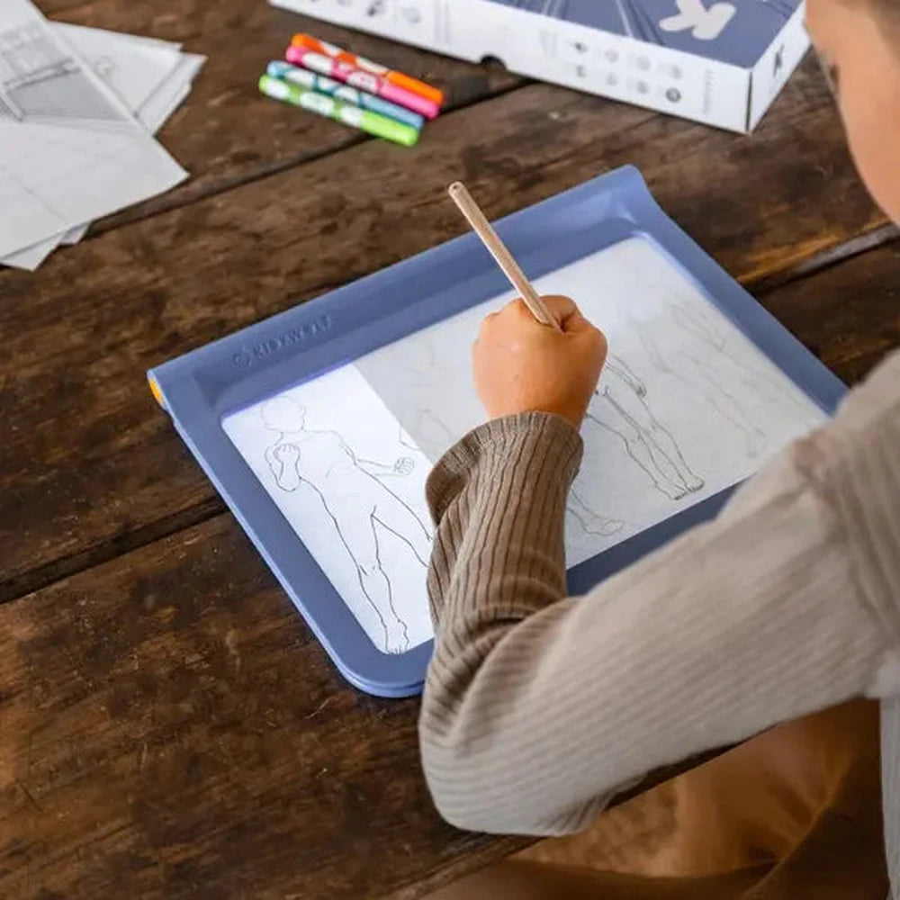 Kidywolf Kidydraw Pro tablette lumineuse portable - Bleu