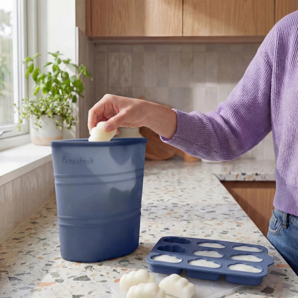 Baby on the Move Yummy Storage voor Babyvoeding en Melk - Blauw