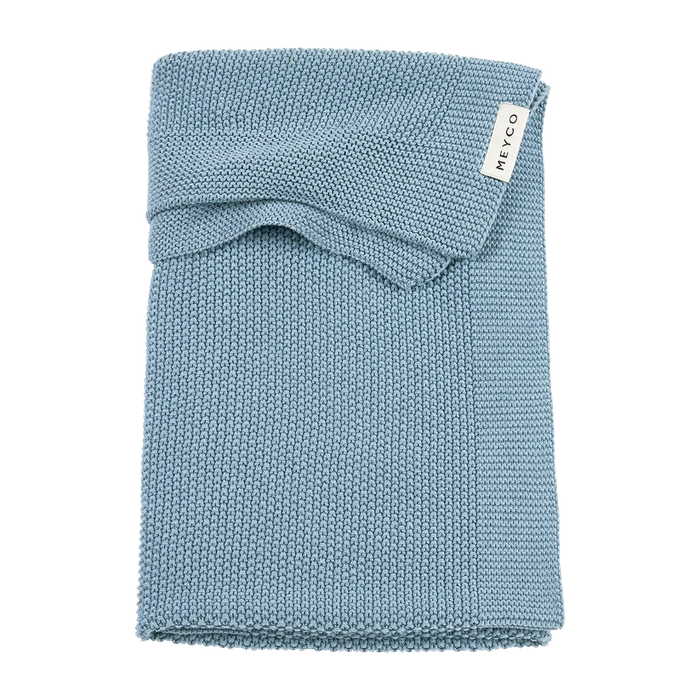 Meyco Couverture Mini Relief 75x100cm - Bleu jean
