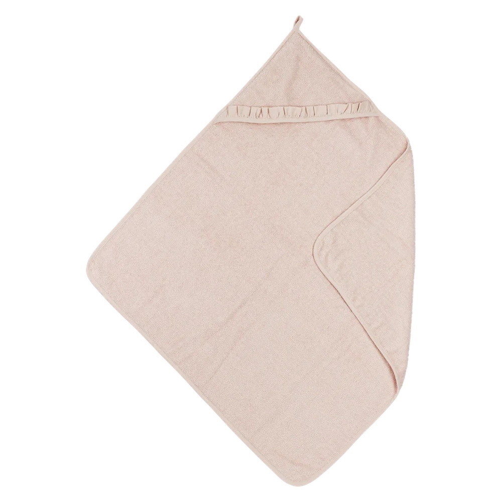 Meyco Cape de bain en éponge Ruffle - Rose poudré