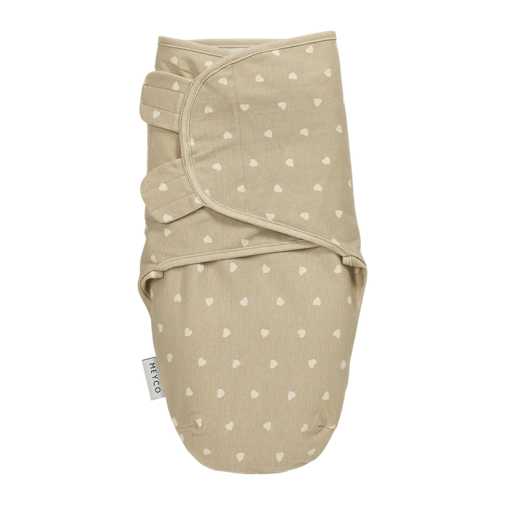 Lange d’emmaillotage Meyco - Sweet Heart Sand/Soft Sand