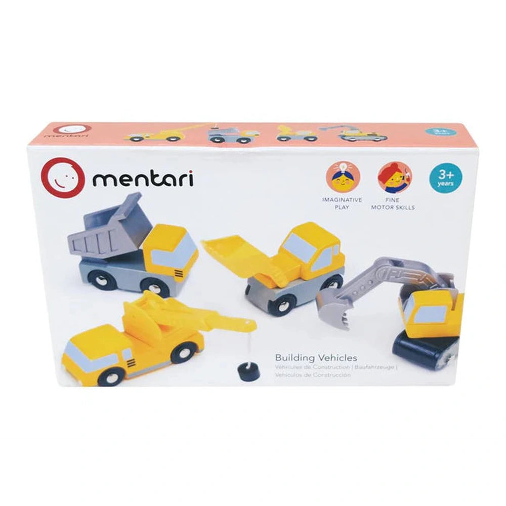 Mentari petits véhicules de chantier, 4 pièces.