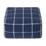 Lorena Canals Pouf Geo Block bleu marine