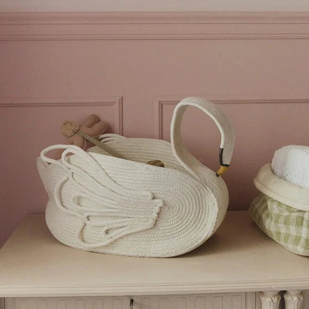 Lorena Canals panier Cygne 55x25x29cm