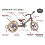 Trybike Steel Bike - Vintage Green Mat