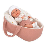 Poupée Arias dans un couffin avec tétine