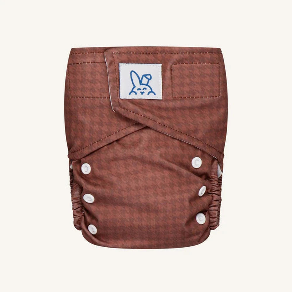 Bumbuns Easy Herbruikbare Luier met klittenband - Classic Chesnut