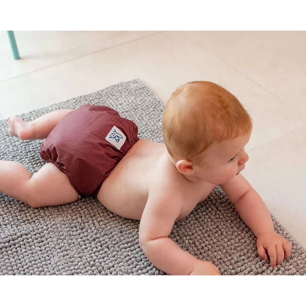 Bumbuns Easy Herbruikbare Luier met drukknopen - Tiles Chesnut