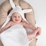 Elodie Handdoek met Capuchon - Vanilla White Bunny