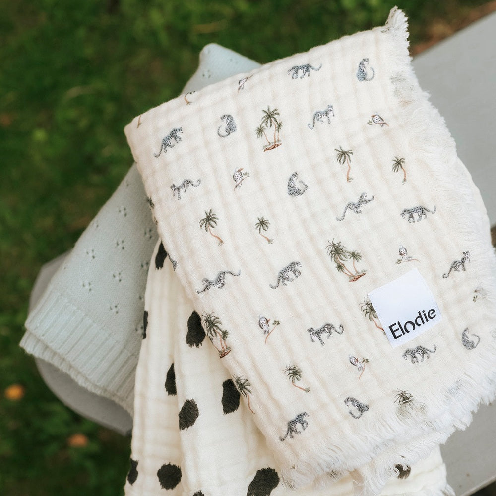 Elodie Douce couverture en coton 75x100cm - Garden Leo's Resort