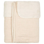 Koeka couverture de berceau Teddy Rivoli 100x150cm - Blanc chaud