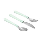 Couverts Oxo Tot : fourchette, cuillère, couteau en acier inoxydable - Opal