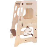 Classic World tour d’apprentissage et table en bois - réglable - jouet éducatif 90 cm