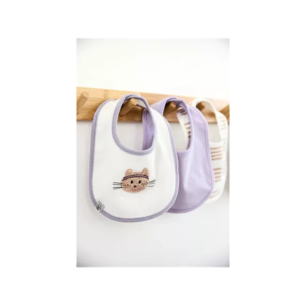 Newborn Bib Lässig Tiny Team Cat Newborn Slab - 3 Stuks - Groen (kopie)