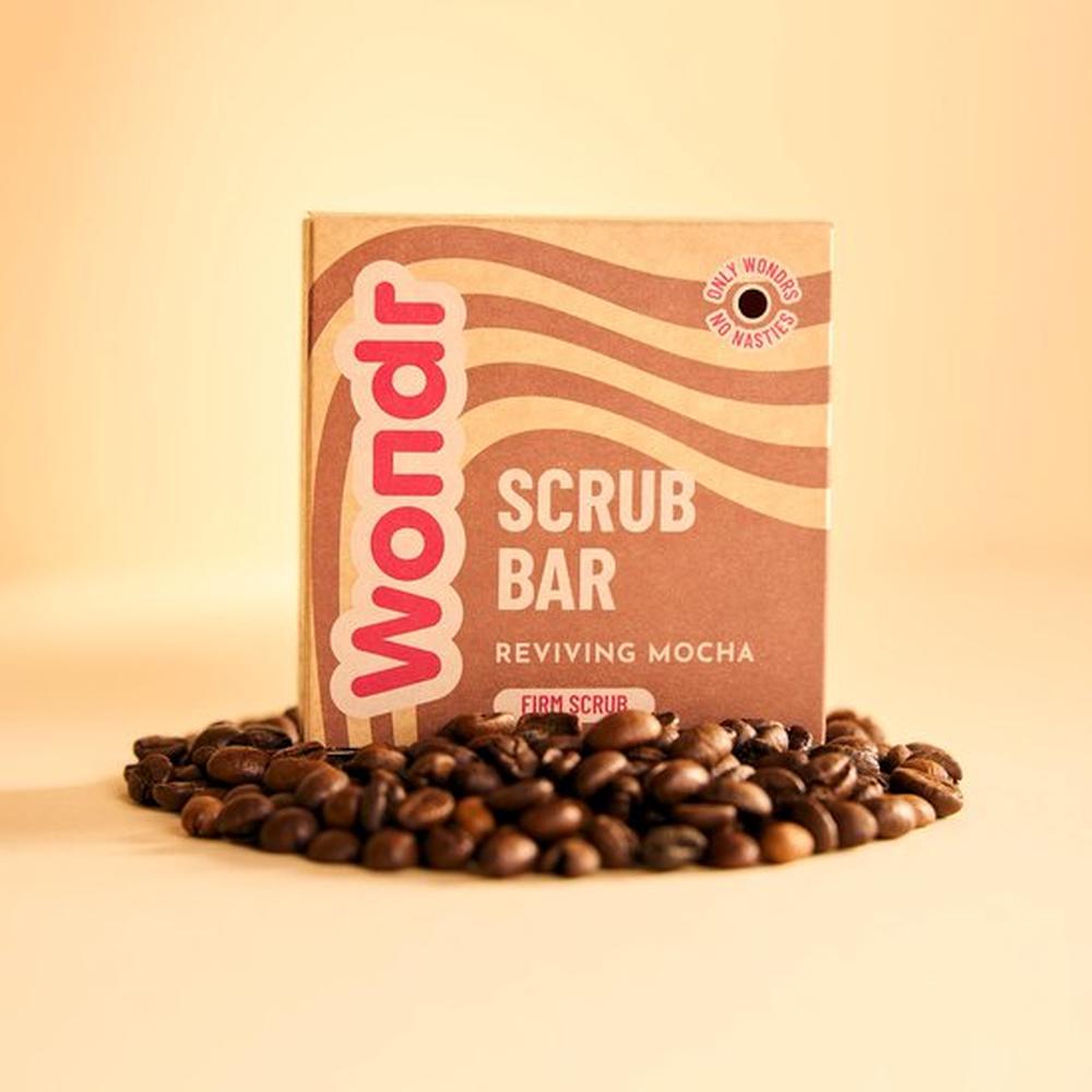 Wondr Reviving Mocha Scrub Bar - Stevige Scrub Met Koffieolie En Shea Butter