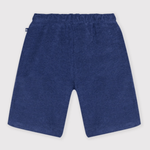 Petit Bateau Bermuda court pour enfant en coton uni - Bleu
