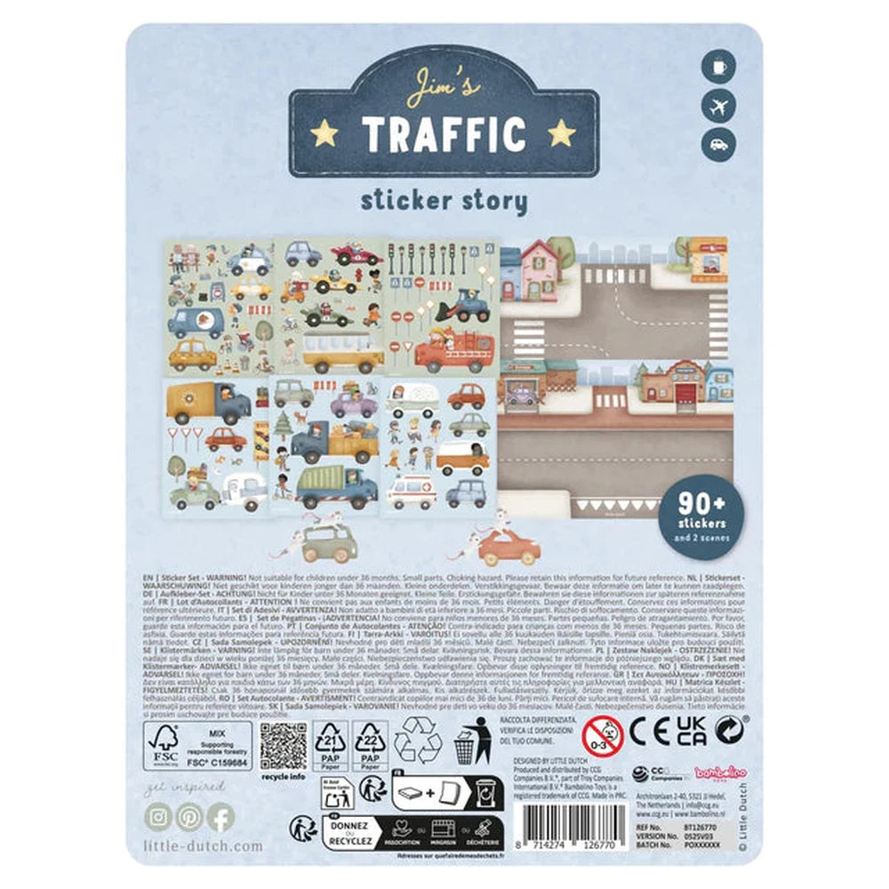 Little Dutch Sticker Story - La circulation de Jim