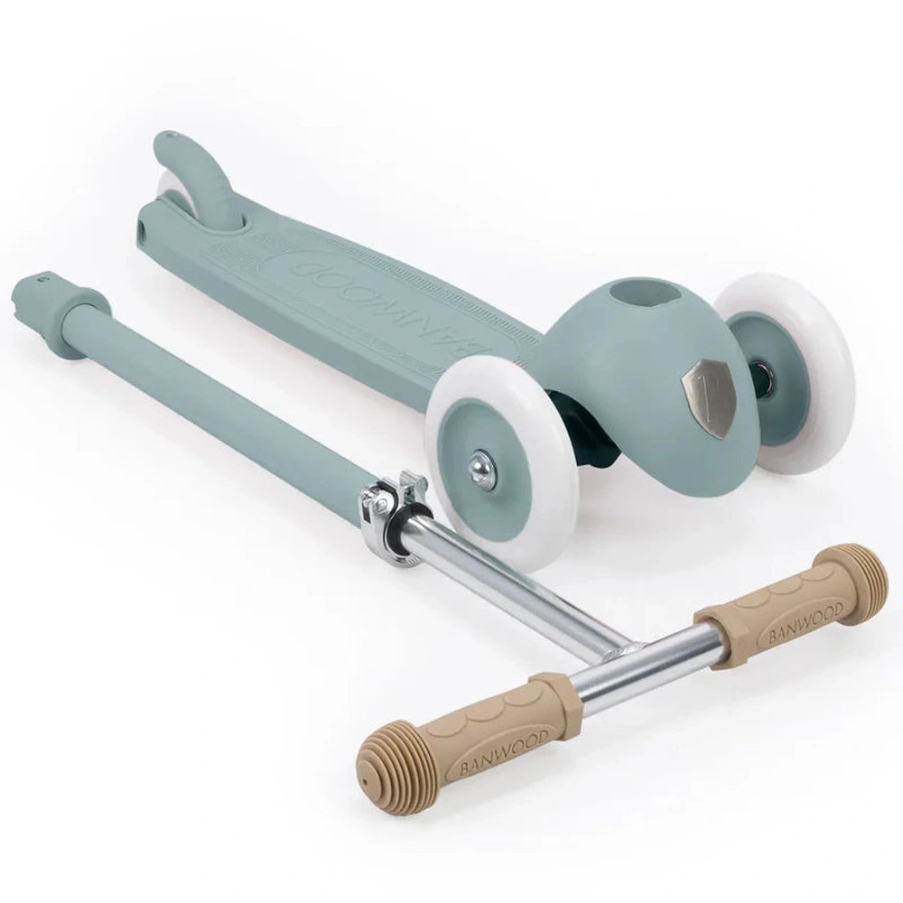Banwood Eco Scooter Step - Avec panier - Bleu canard