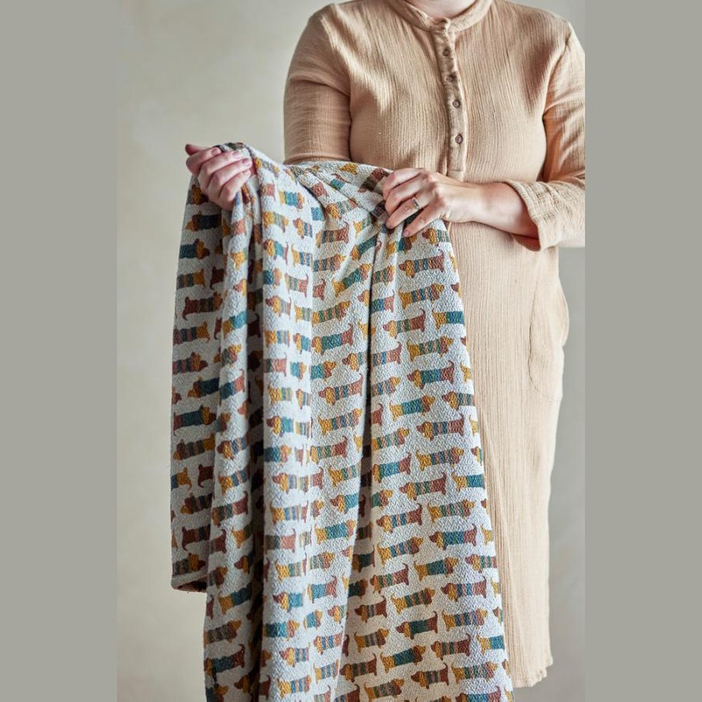Bloomingville MINI Charlie Plaid en coton recyclé - Multicolore