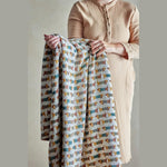 Bloomingville MINI Charlie Plaid en coton recyclé - Multicolore