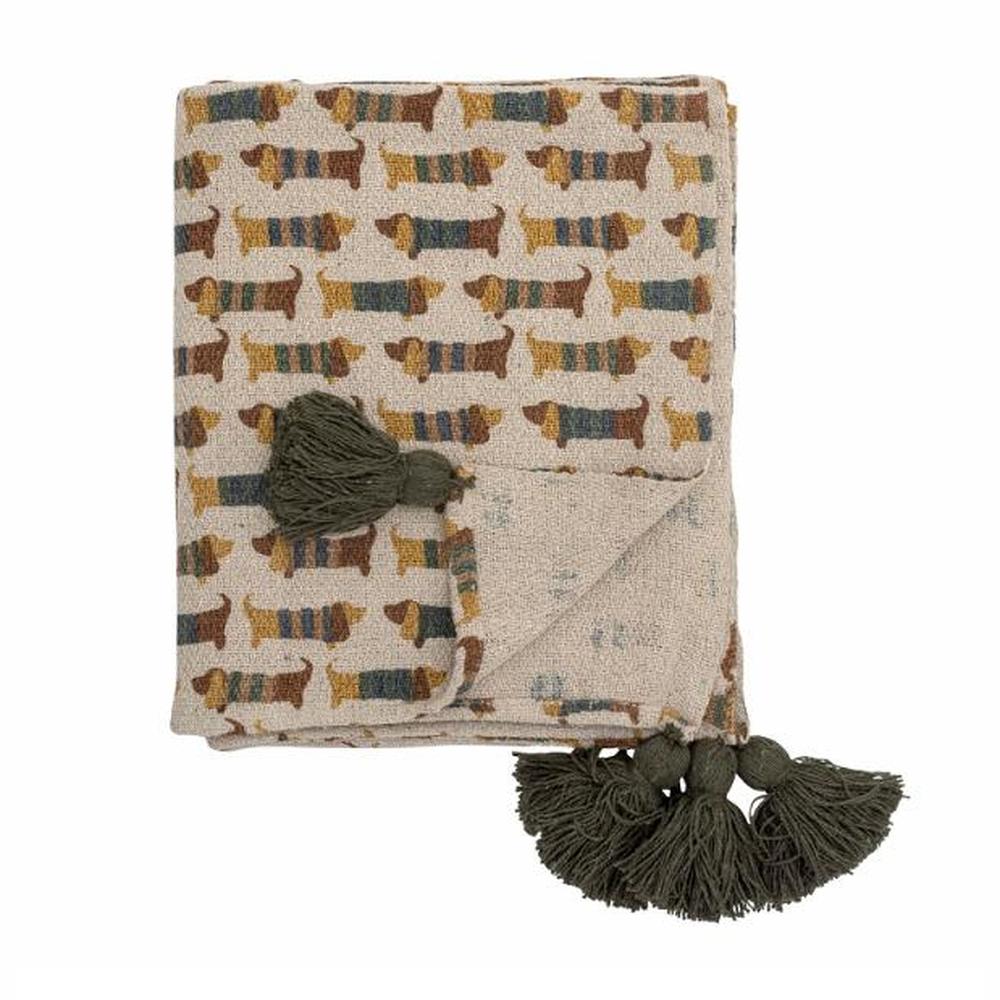 Bloomingville MINI Charlie plaid en coton recyclé - multicolore