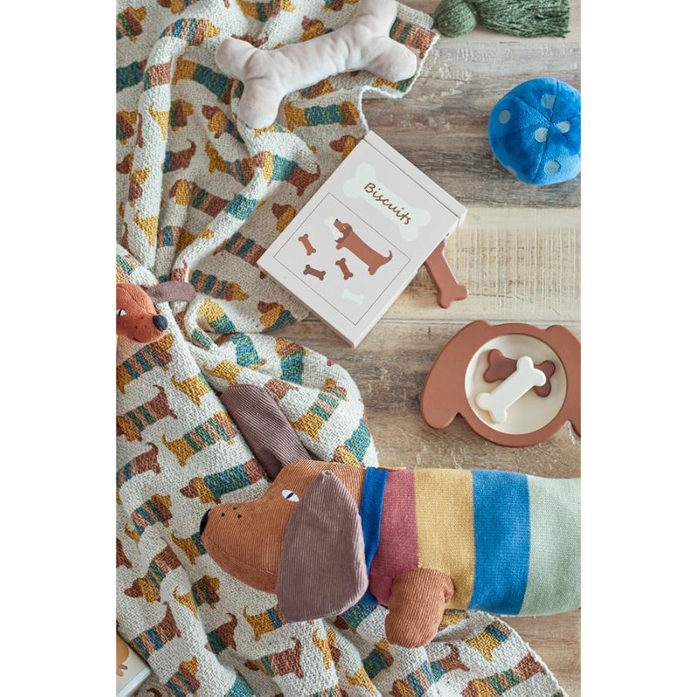 Bloomingville MINI Charlie Plaid en coton recyclé - Multicolore