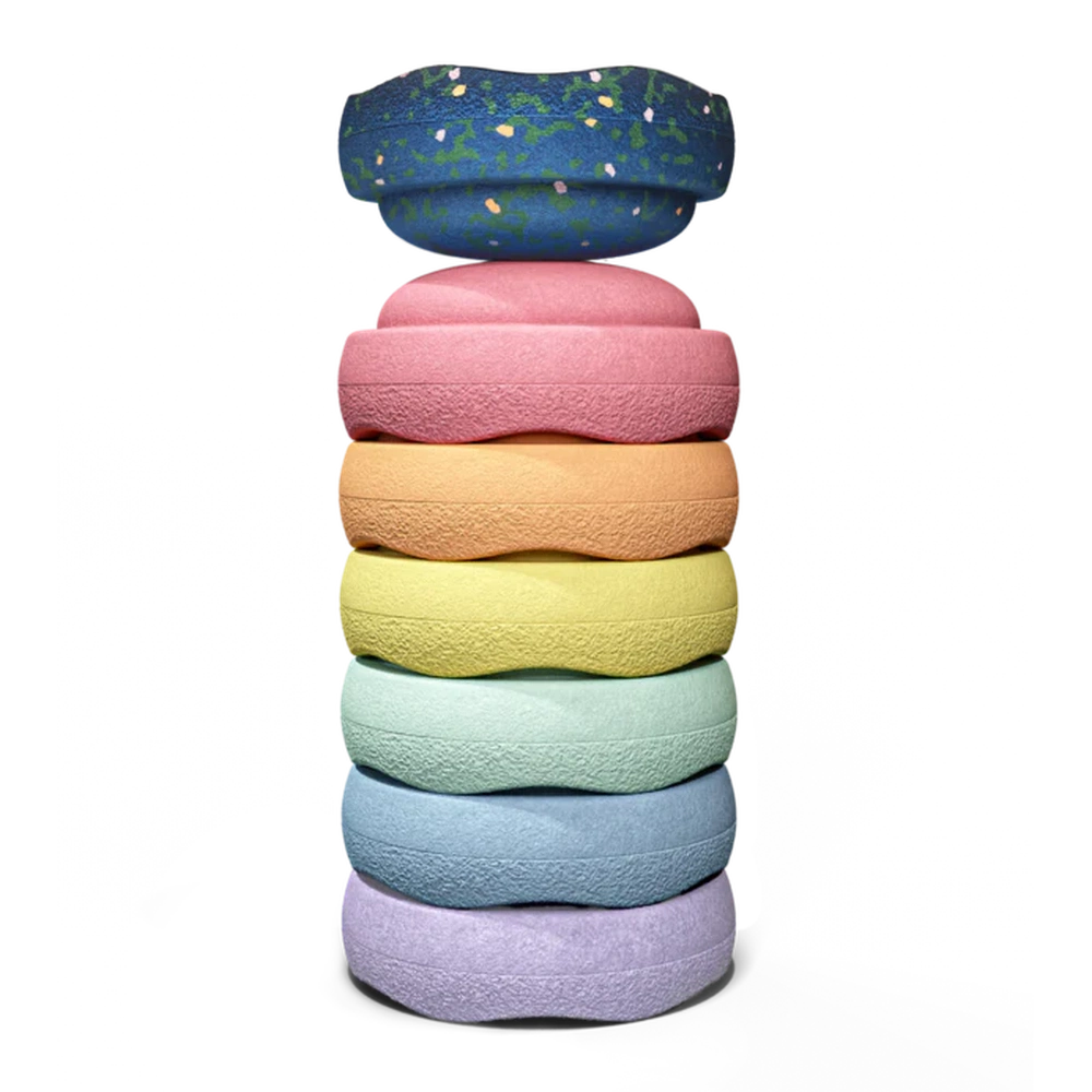 Stapelstein Super Confetti Rainbow Set - Pastel