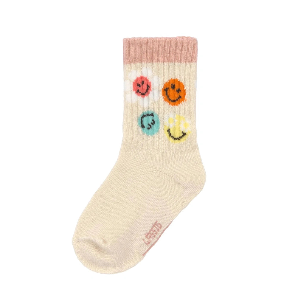 Lässig Socks 3-pack - Smiley World Dusty Rose