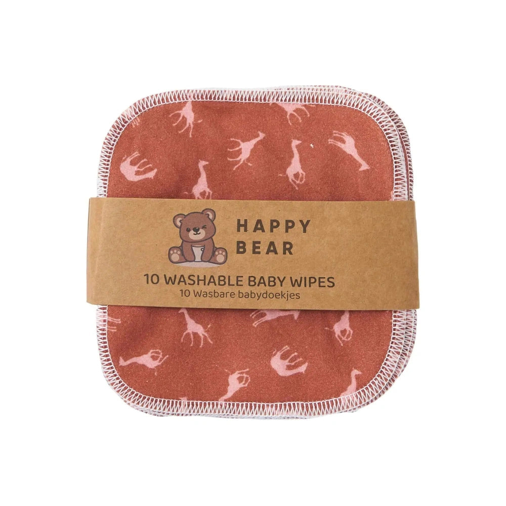 Happy Bear Babydoekjes set 10 stuks - Savanne