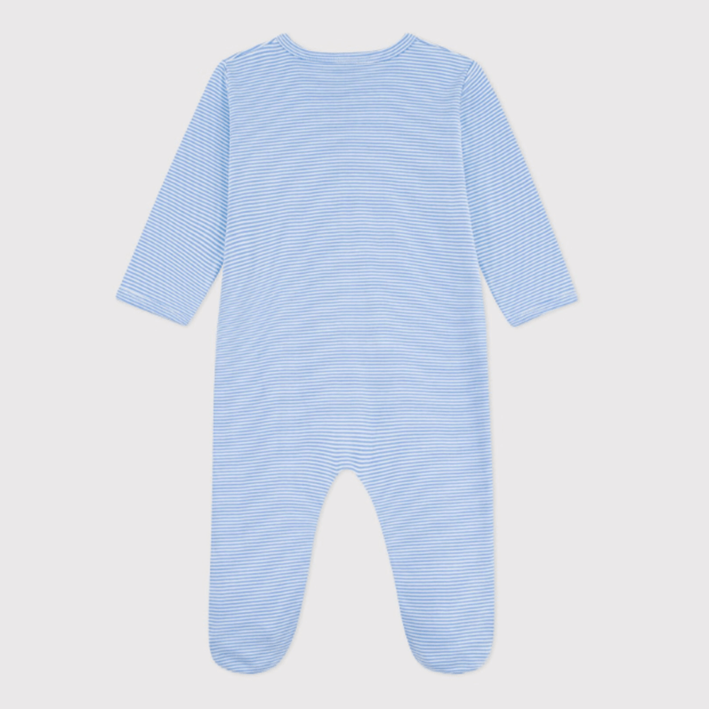Petit Bateau | Katoenen Babypyjama Zonder Voetjes Met Streepjesprint