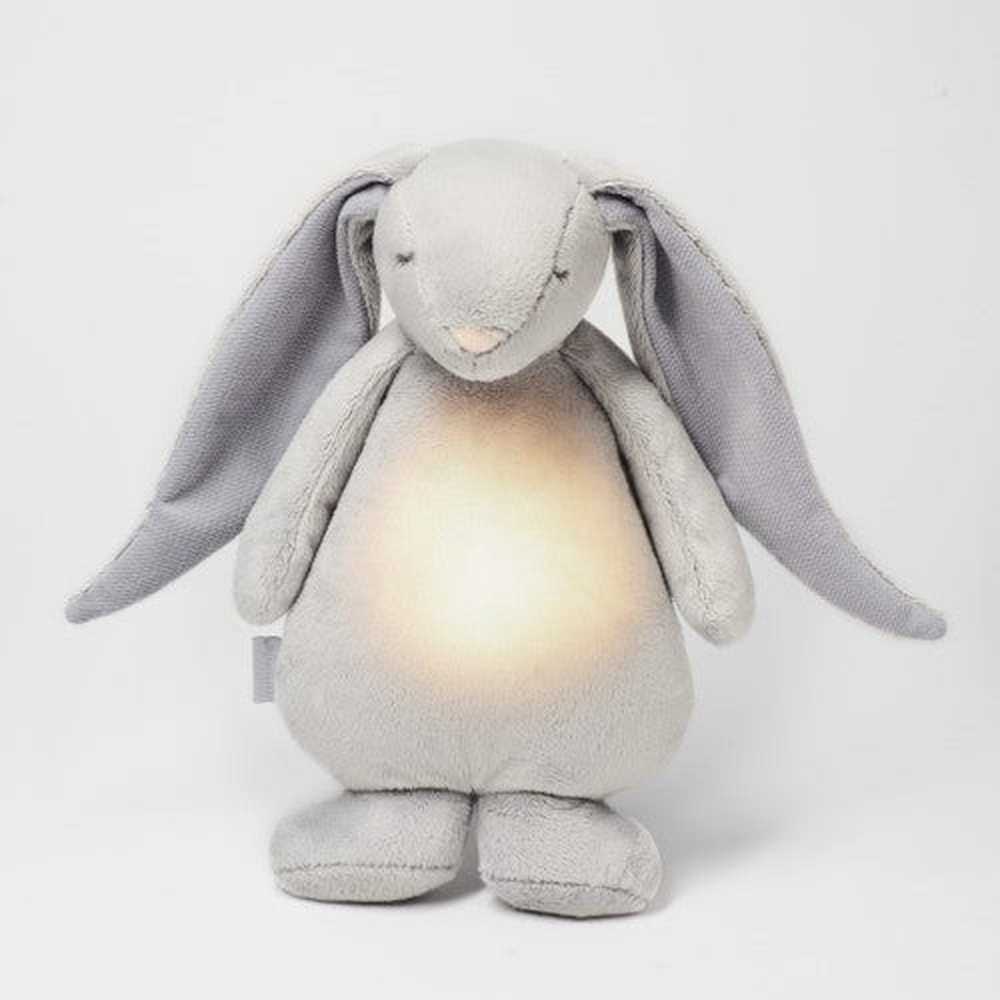Moonie Knuffel - The Humming Rabbit 2.0 - Silver | Witte Ruis Knuffel Met Lichtje