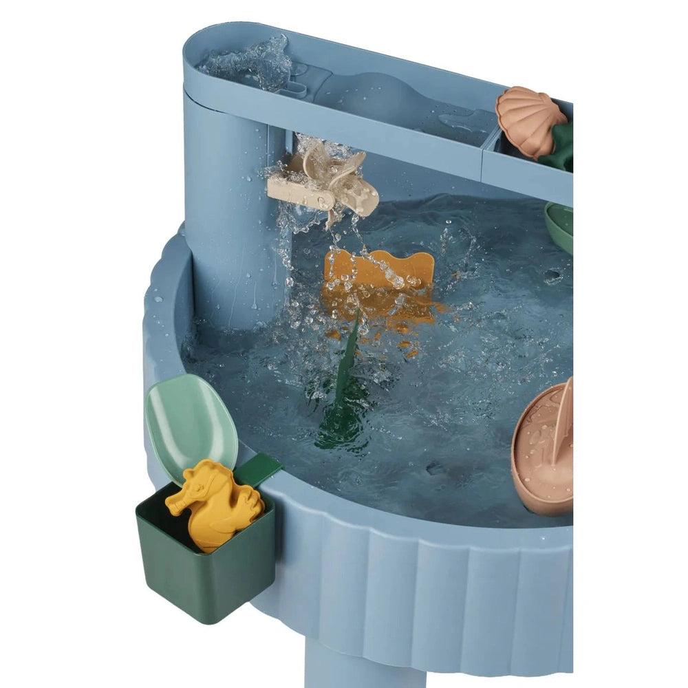 Liewood SEPP Table de jeu multifonctionnelle – Table à eau & table à sable – Bleu – +3 ans